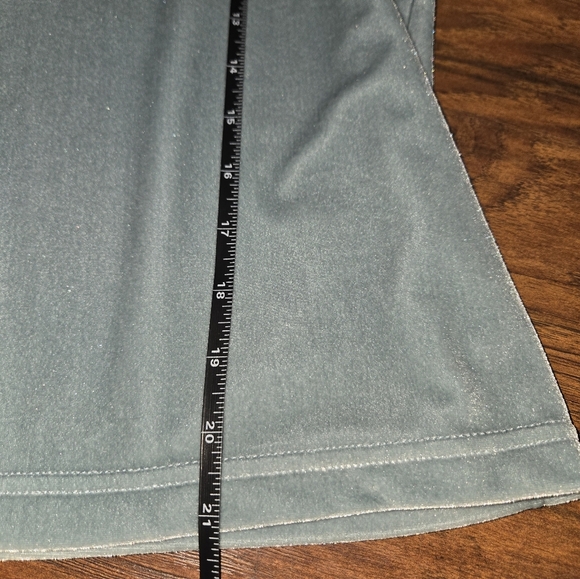 Madewell Small Seafoam Green Velvet Turtleneck Short Sleeve Top - Picture 8 of 12